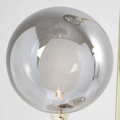 Gouden vloerlamp met glas - Kare Design Al Capone