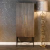 Gouden wandkast ribbelmotief - Richmond Interiors Ironville