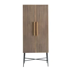 Gouden wandkast ribbelmotief - Richmond Interiors Ironville