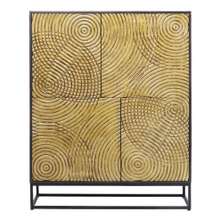 Gouden wandkast snijwerk - Kare Design Circulo