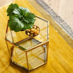 Goudgeel vloerkleed - Kare Design Soleil