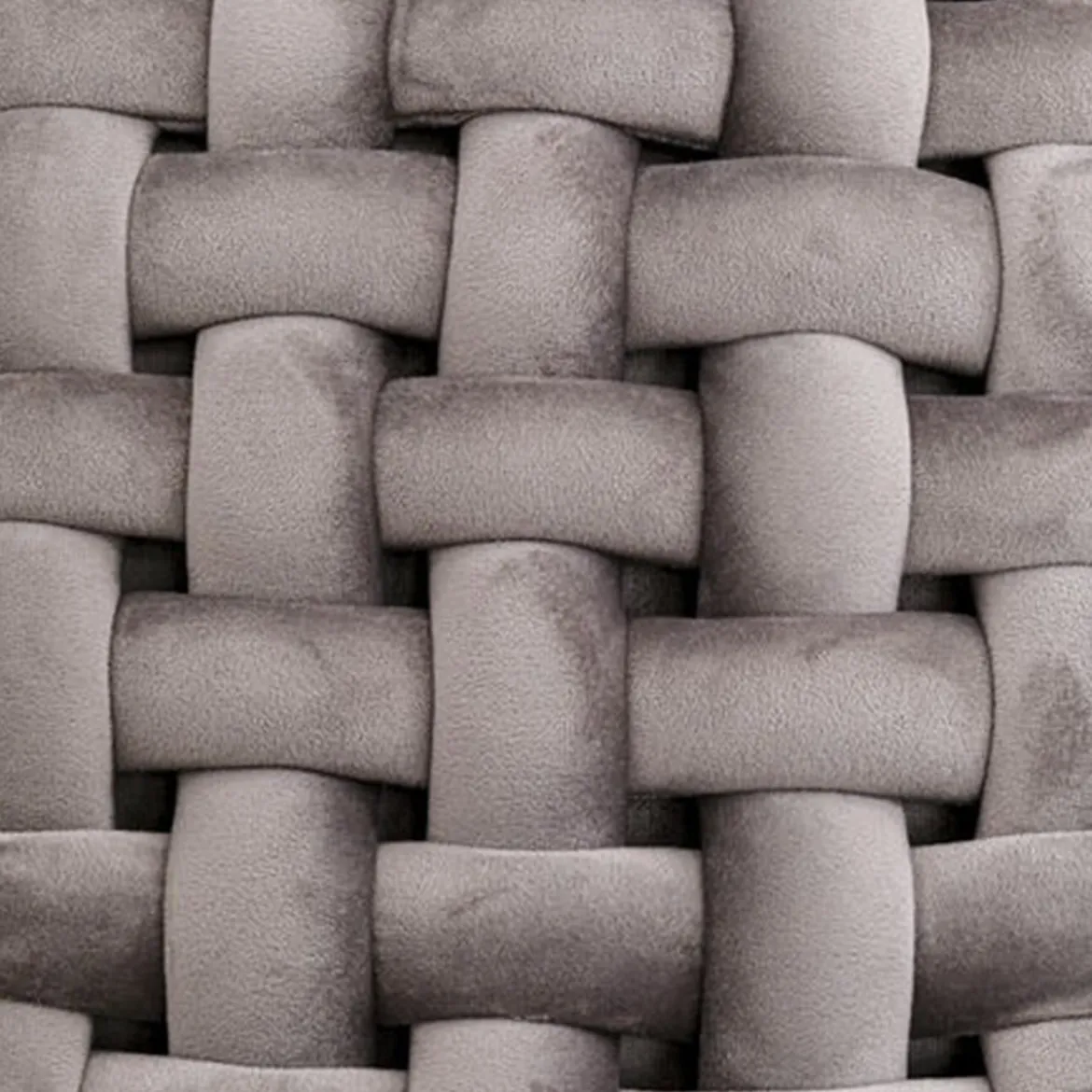 Grijs bankje gewoven fluweel - Kare Design Weave Grey