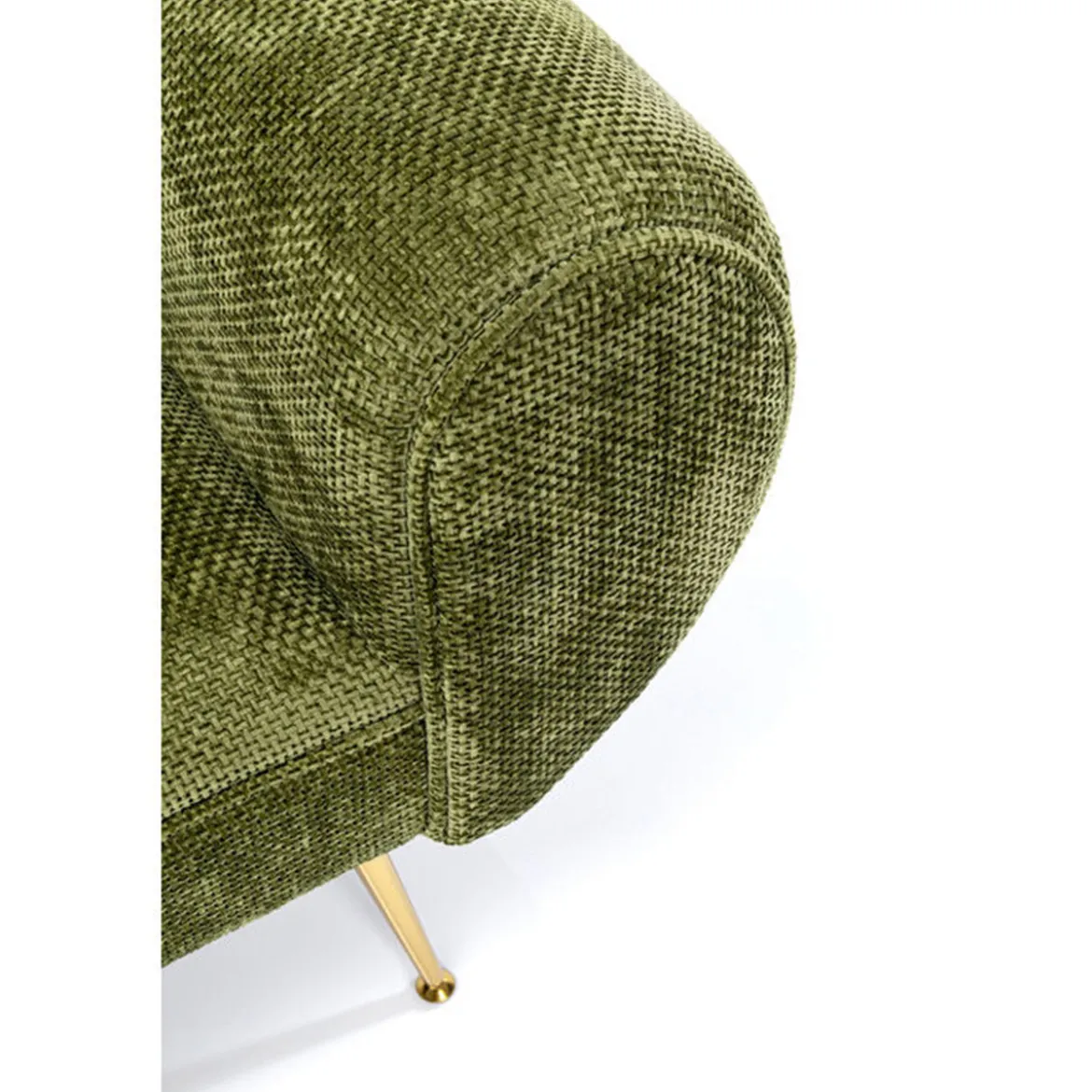 Groen bankje met goud - Kare Design Trono
