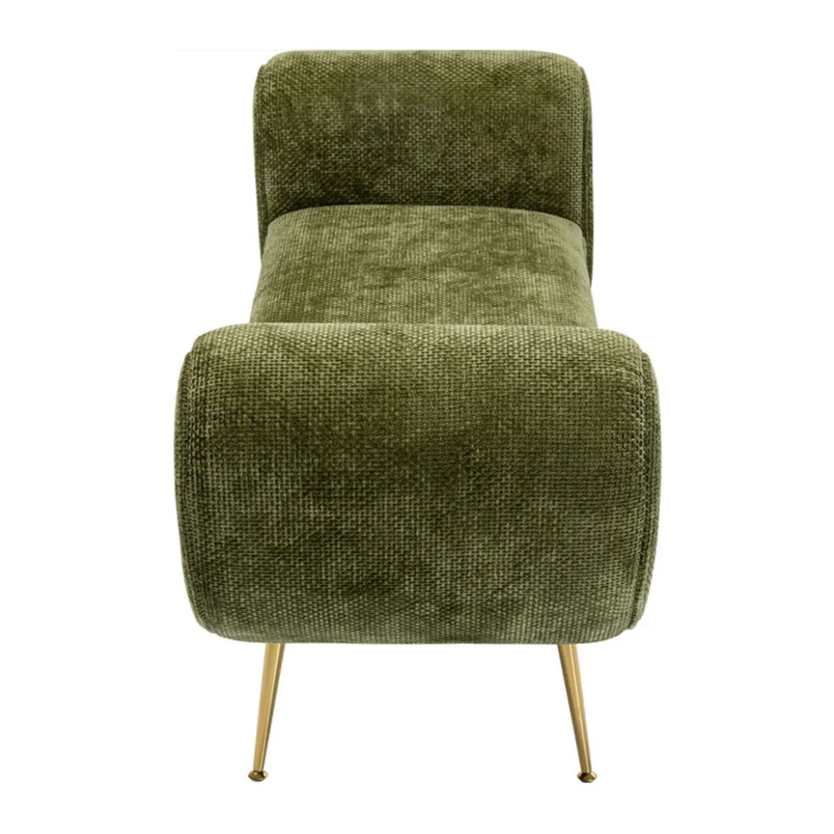 Groen bankje met goud - Kare Design Trono