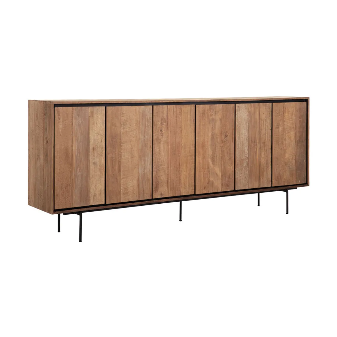 Groot dressoir teakhout 220 cm - DTP Home Metropole