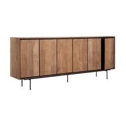 Groot dressoir teakhout 220 cm - DTP Home Metropole