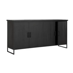 Groot dressoir zwart teak - DTP Home Timeless Back Beam