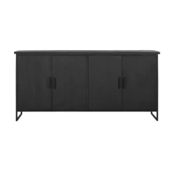 Groot dressoir zwart teak - DTP Home Timeless Back Beam