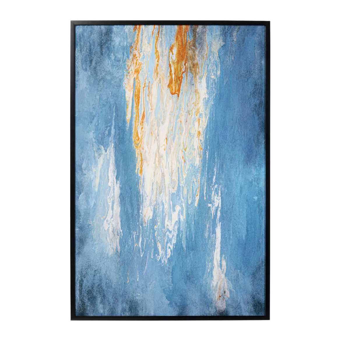 Groot schilderij abstract blauw 180 cm - Kare Design Artistas Blue