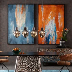 Groot schilderij abstract oranje 180 cm - Kare Design Artistas Orange