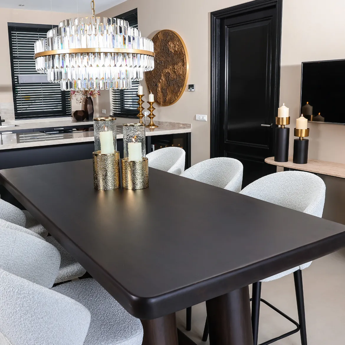 Grote bartafel boomstam acacia - Richmond Interiors Menara