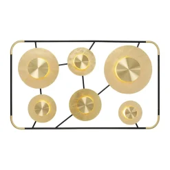 Grote design wandlamp met goud - Kare Design Disc