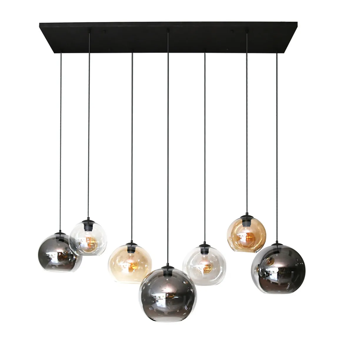 Grote hanglamp met glazen bollen - Santa Multi Globe XL