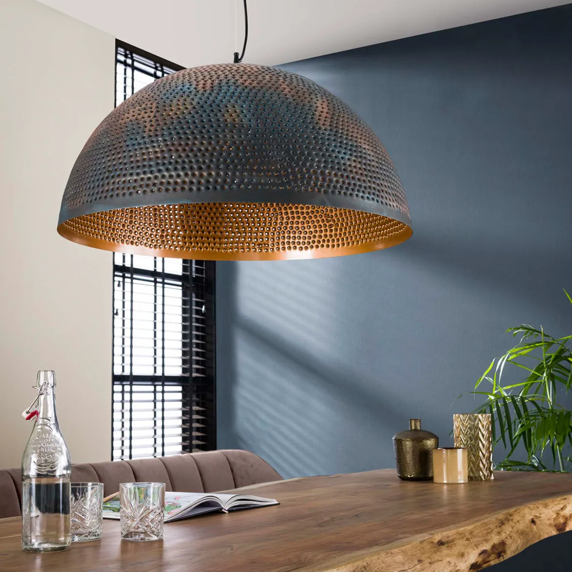 Grote hanglamp rond industrieel - Santa Punch