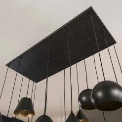 Grote hanglamp zwart metaal - Santa Mega 18L XXL