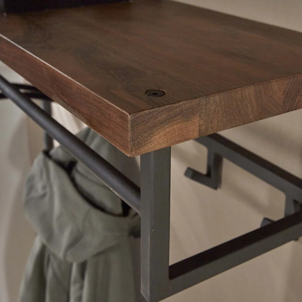 Grote kapstok met houten plank - Santa Daytona