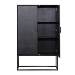 Grote kast zwart hout - Richmond Interiors Blax