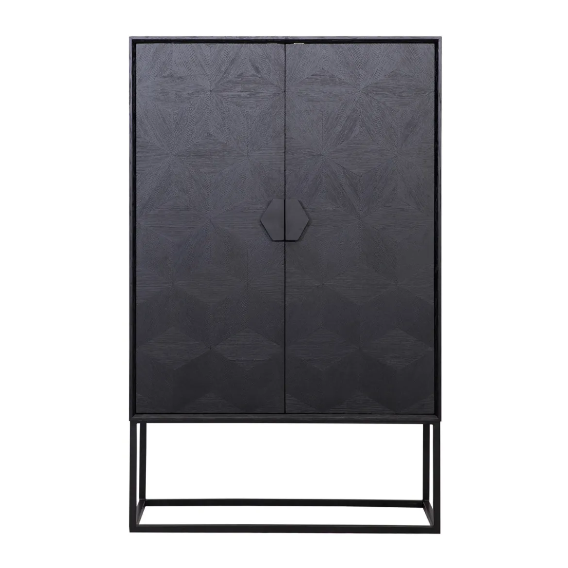 Grote kast zwart hout - Richmond Interiors Blax