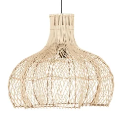Grote rieten lamp pitriet - Must Living Figueretas