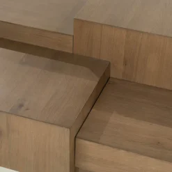 Grote salontafel eiken blokken - Eleonora Quinten