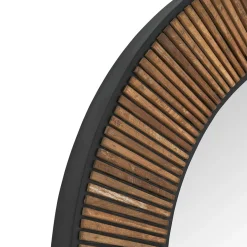 Grote spiegel boog teak hout - DTP Home Highlight Slats