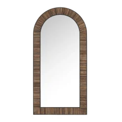Grote spiegel boog teak hout - DTP Home Highlight Slats