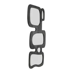 Grote spiegel organisch zwart hout - Kare Design Art Shapes