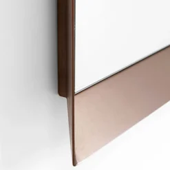 Grote spiegel taupe bruine rand - Kare Design Arezzo Coffee