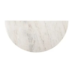 Halfronde wandtafel marmer en hout - Richmond Interiors Mayfield