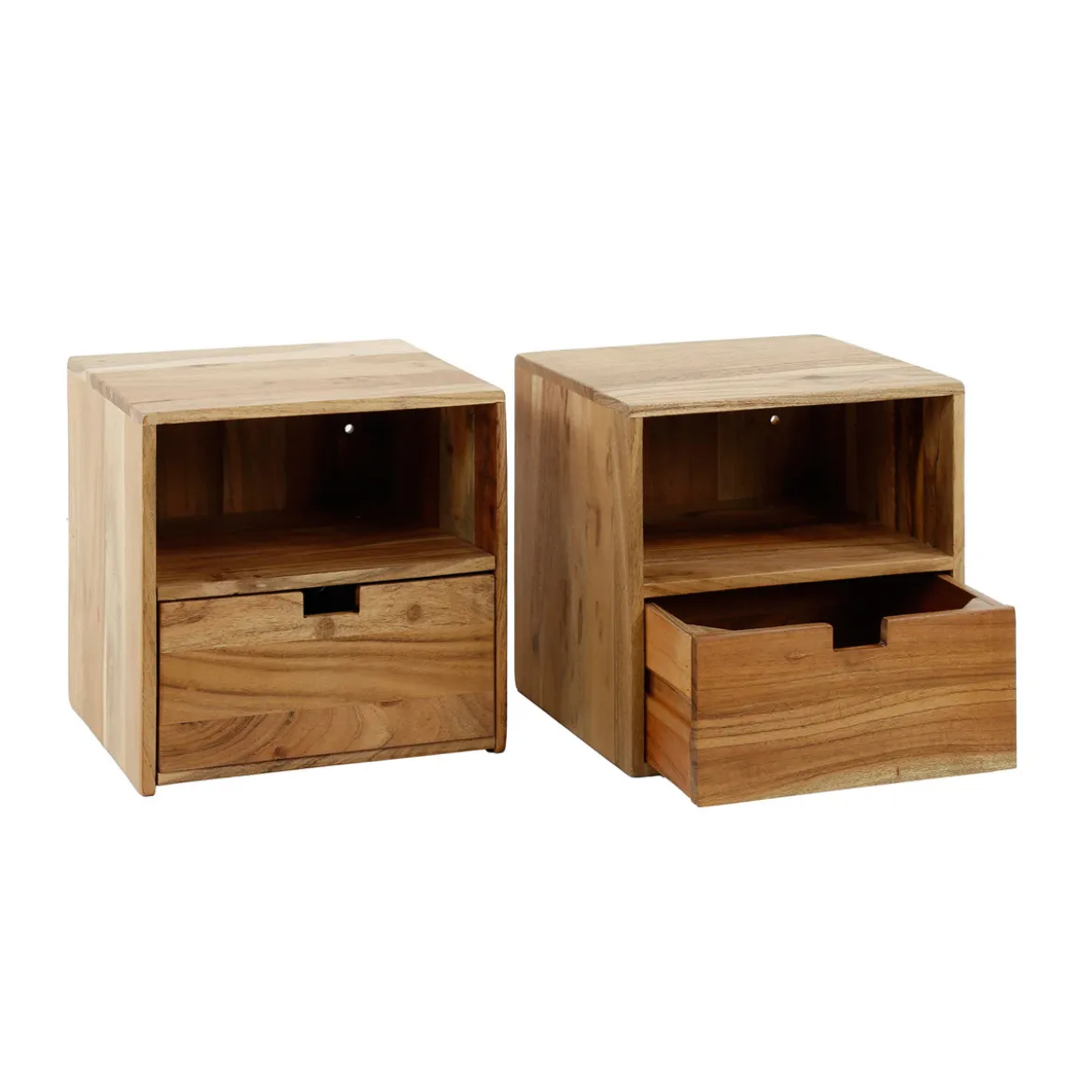 Hangende nachtkastjes hout (set van 2) - Giani Flat set van 2