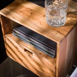 Hangende nachtkastjes hout (set van 2) - Giani Flat set van 2