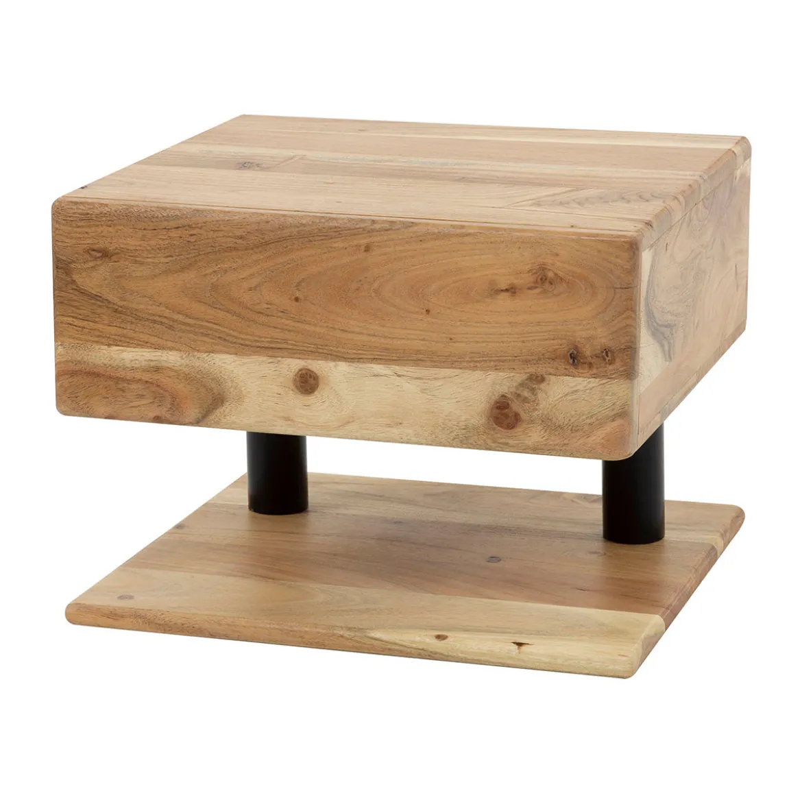 Hangend nachtkastje acacia hout - Giani Shelve