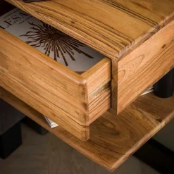 Hangend nachtkastje acacia hout - Giani Shelve