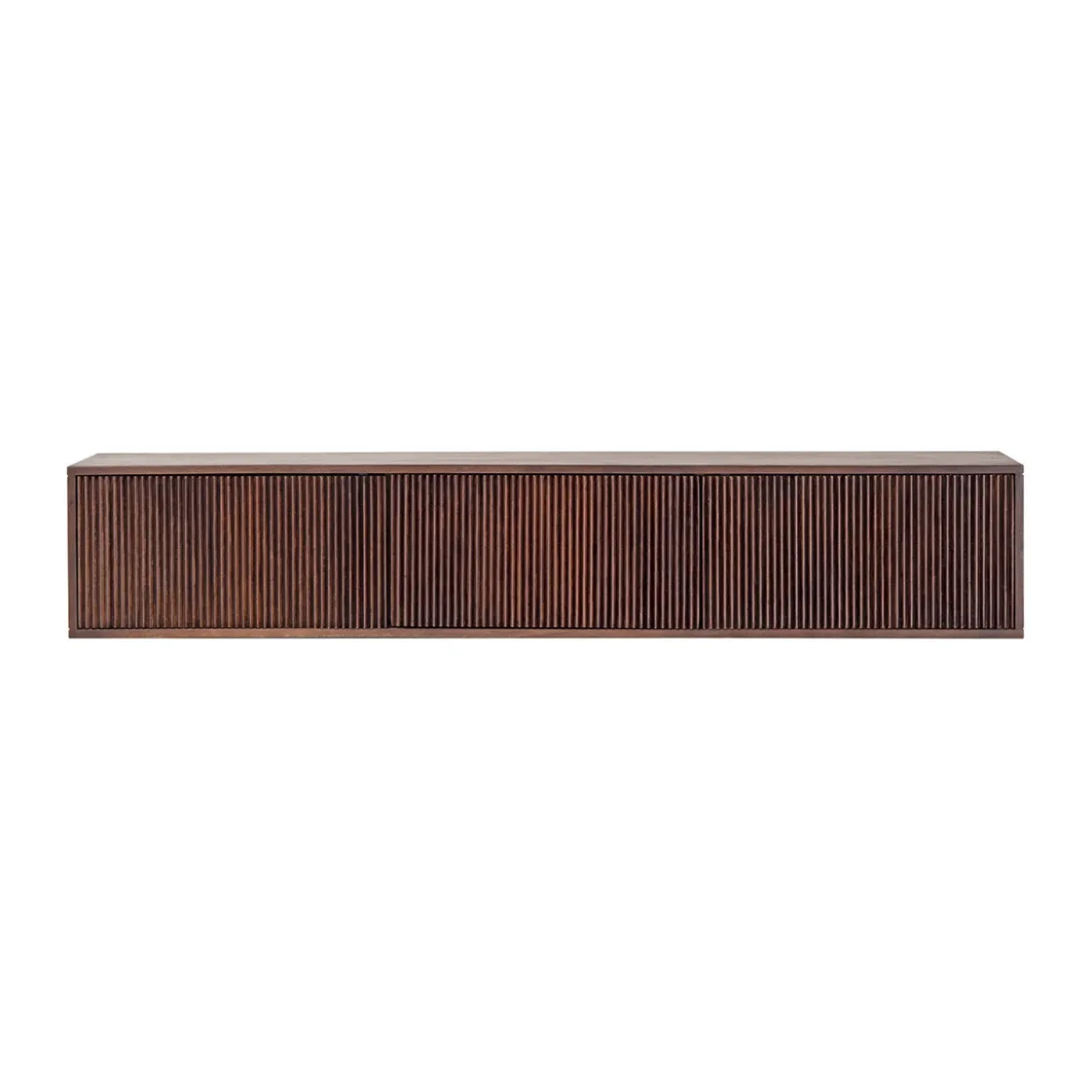 Hangend tv-meubel ribbel hout - Bodio Indigo