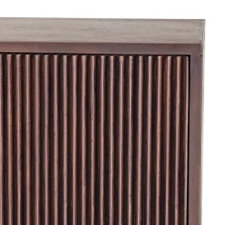 Hangend tv-meubel ribbel hout - Bodio Indigo