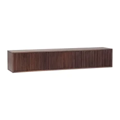 Hangend tv-meubel ribbel hout - Bodio Indigo
