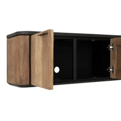 Hangend tv-meubel teak en mortex - DTP Home Soho