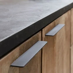 Hangend tv-meubel teak en mortex - DTP Home Soho