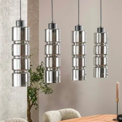 Hanglamp eettafel glazen cyclinders - Santa Cylinder Glas