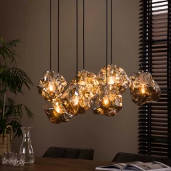 Hanglamp eettafel met glazen stenen - Santa Rock
