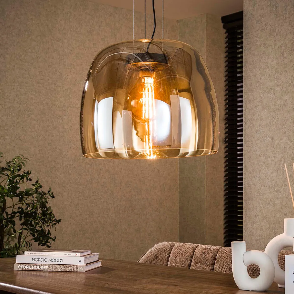 Hanglamp gekleurd glas - Santa Drift Glass