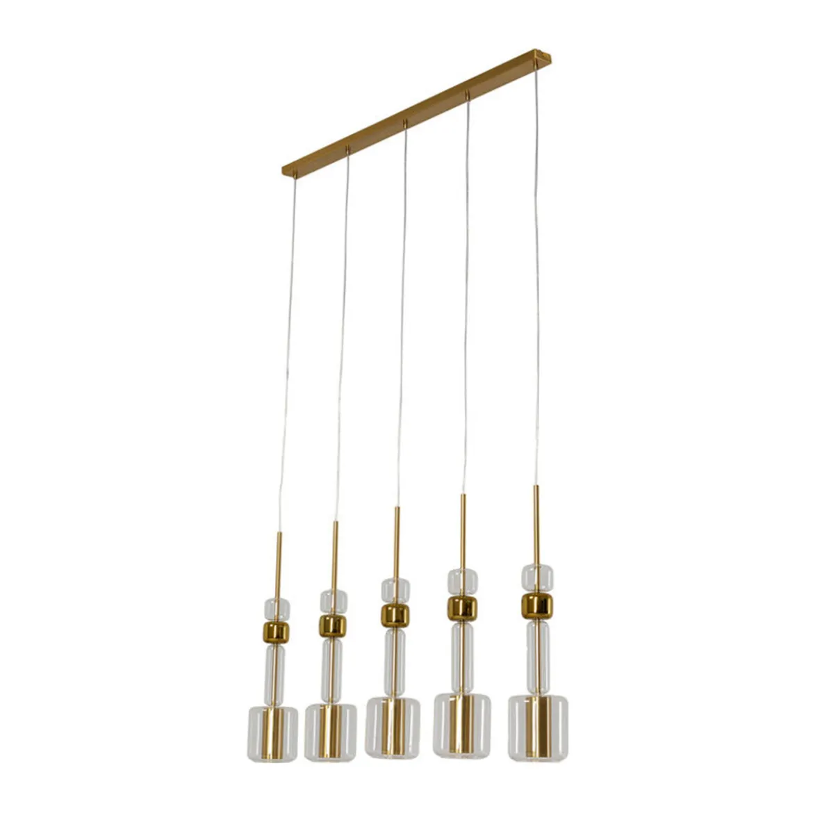 Hanglamp goud en glas 103 cm - Kare Design Candy Bar Gold