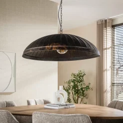 Hanglamp met brede halfronde kap - Santa Guard