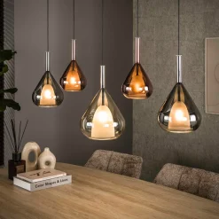 Hanglamp met druppelvormige glazen - Santa Wings