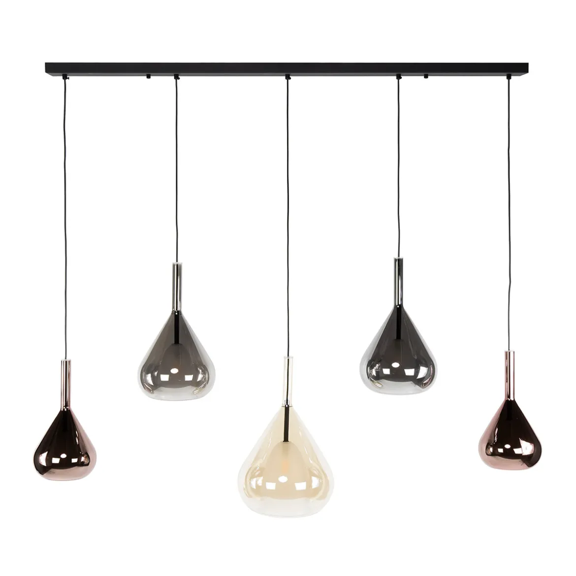 Hanglamp met druppelvormige glazen - Santa Wings