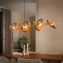 Hanglamp met metalen ringen - Santa Hover