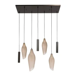 Hanglamp met organische glazen kappen - Santa Cocoon