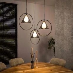 Hanglamp modern design grijs glas - Santa Taps Ring
