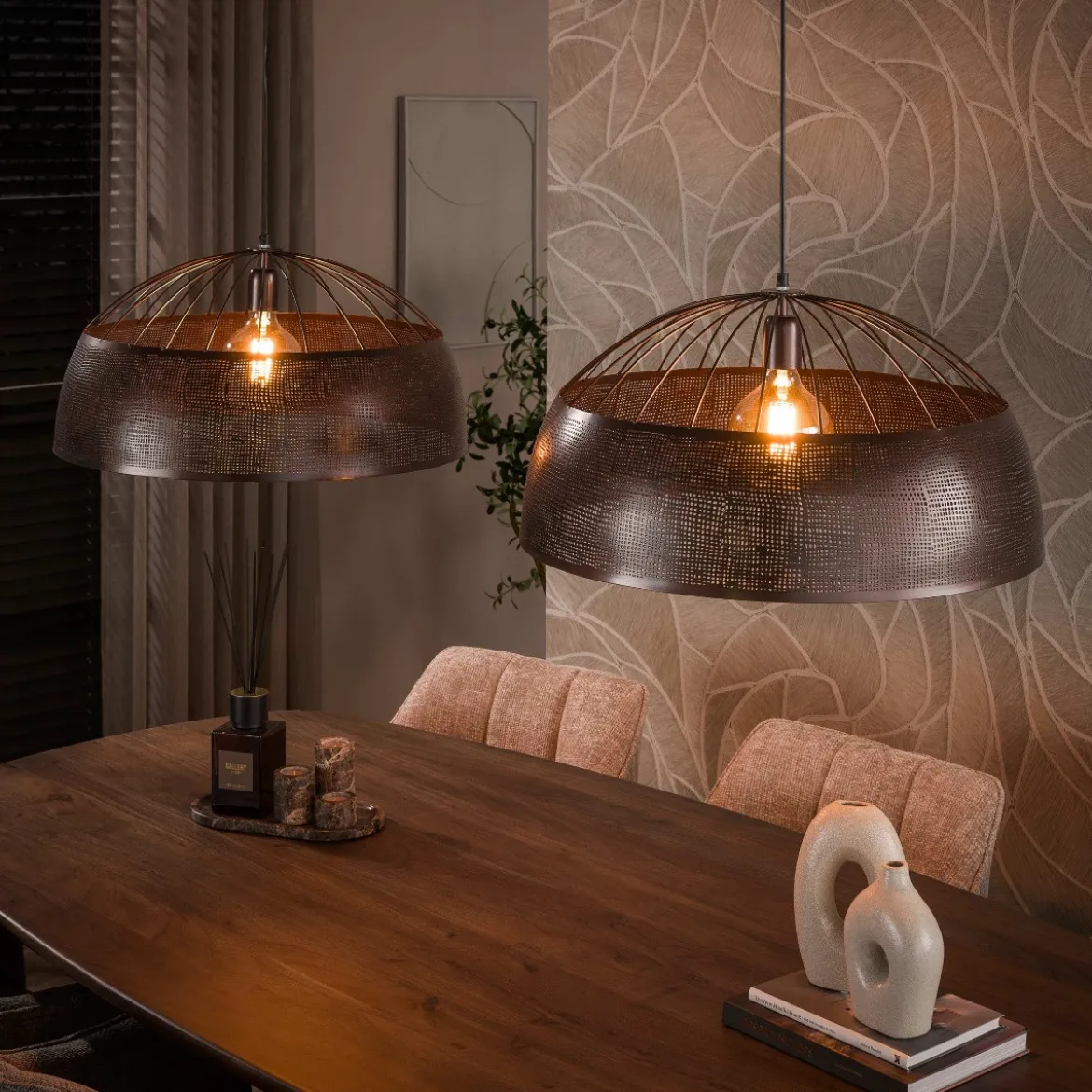 Hanglamp open met patroon - Santa Screen