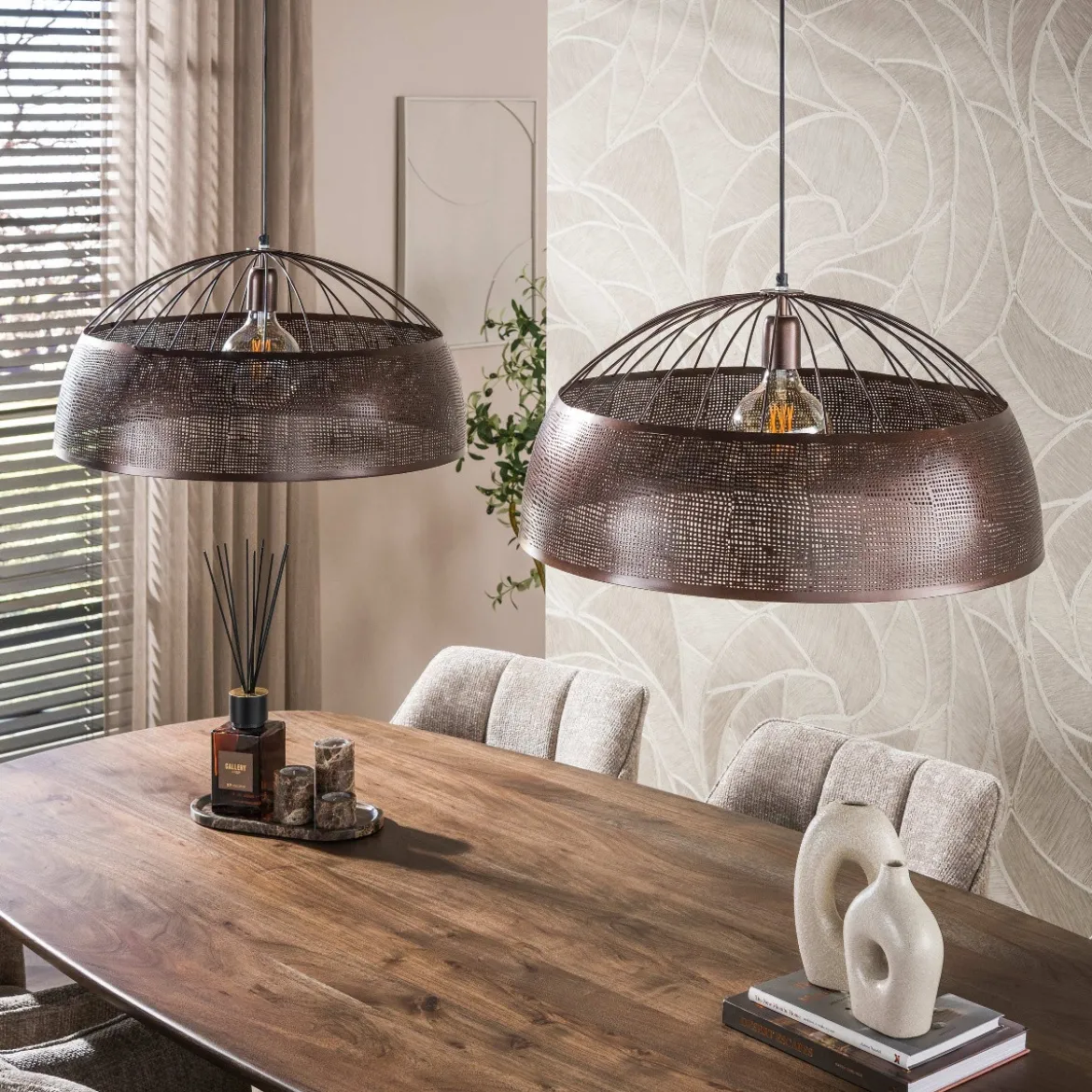 Hanglamp open met patroon - Santa Screen